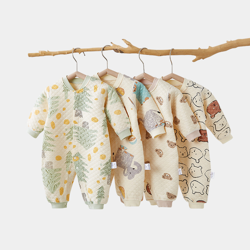 Baby Newborn Forest Thickened Romper