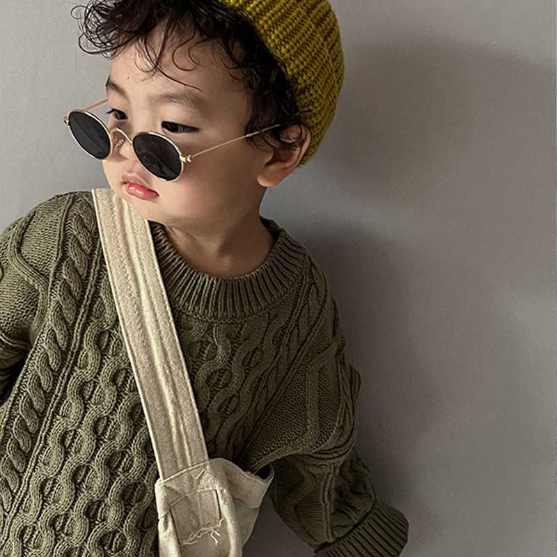 Toddler Retro Twist Pullover Sweater