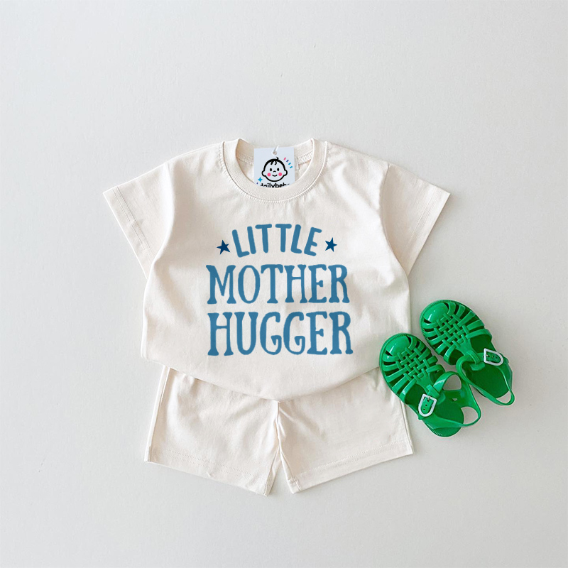 LITTLE MOTHER HUGGER Baby Slogan White Set 