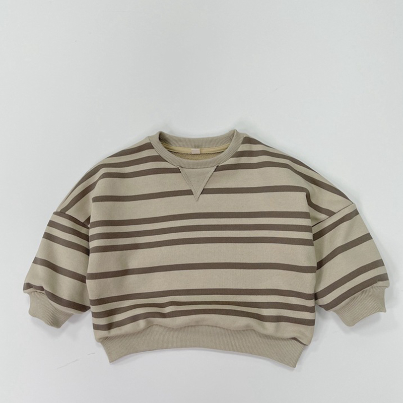 Toddler Casual Striped Loose Comfort Sweatshirt