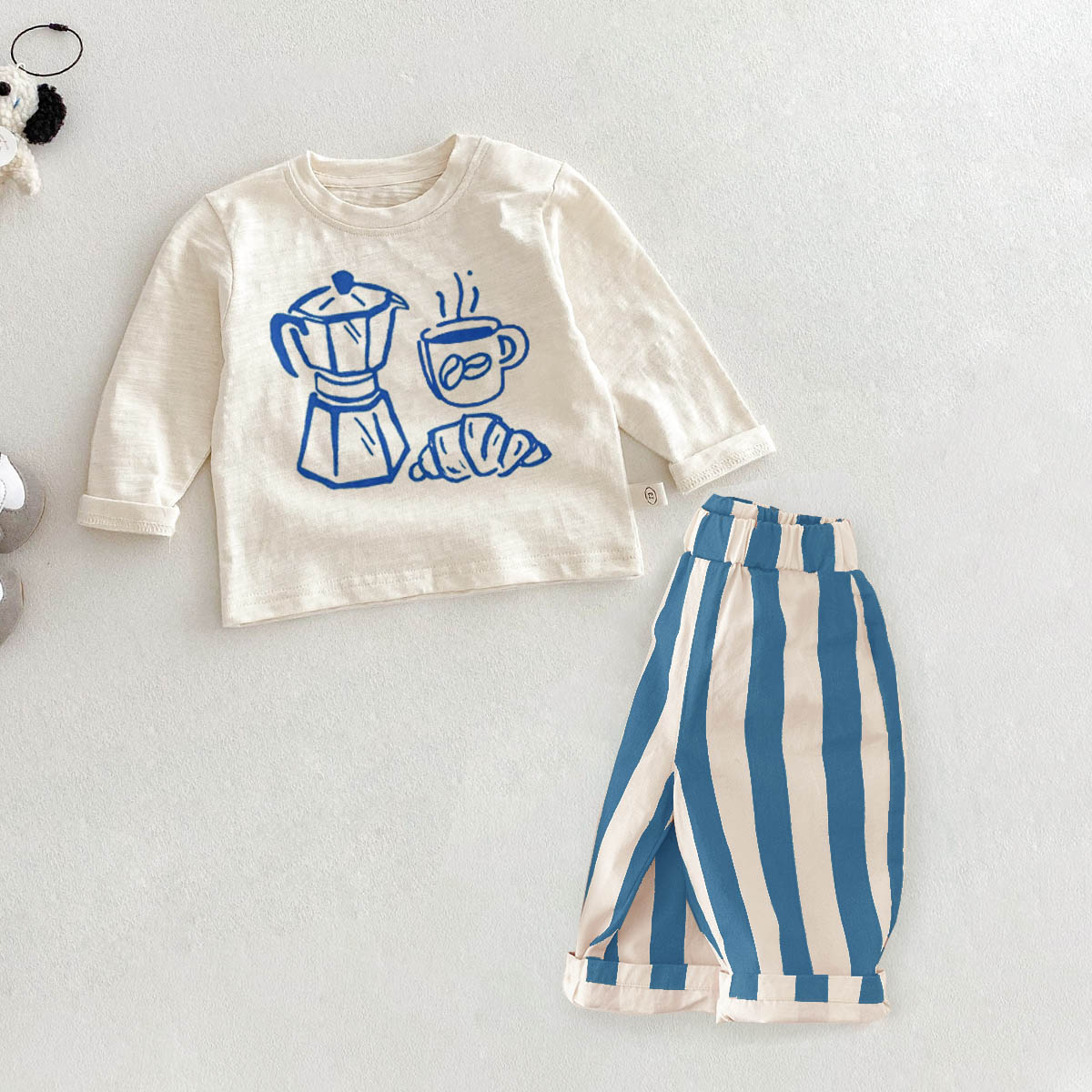 Baby Toddler Croissant Coffee 2 Piece Set