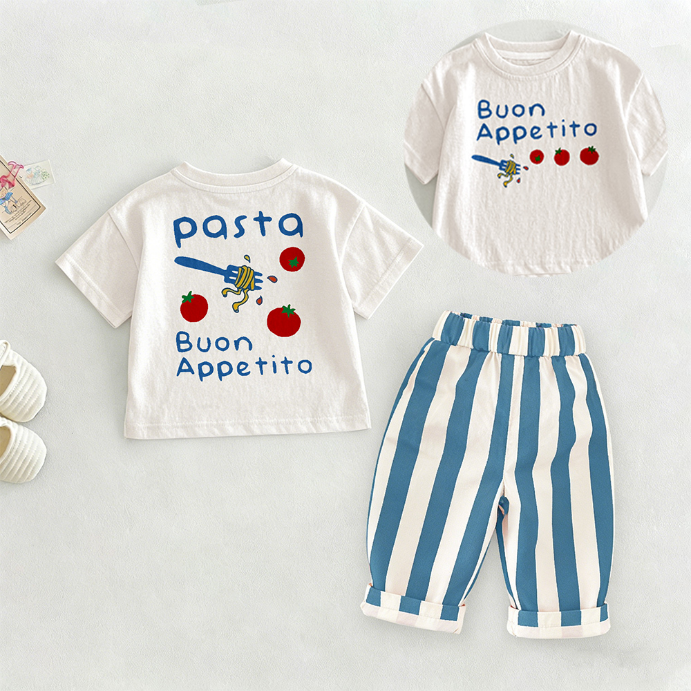 PASTA BUON APPETITO Baby Toddler Pasta Tomato 2 Piece Sets