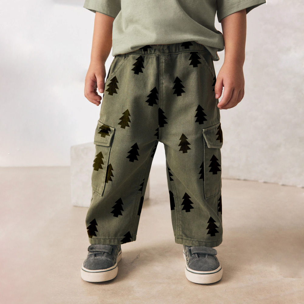 Baby & Kids Christmas Tree Multiple Pockets Pants