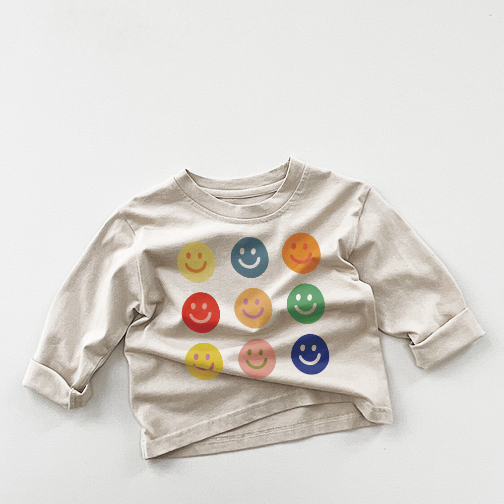 Baby & Kids Smiley Solid Color Casual T-Shirt
