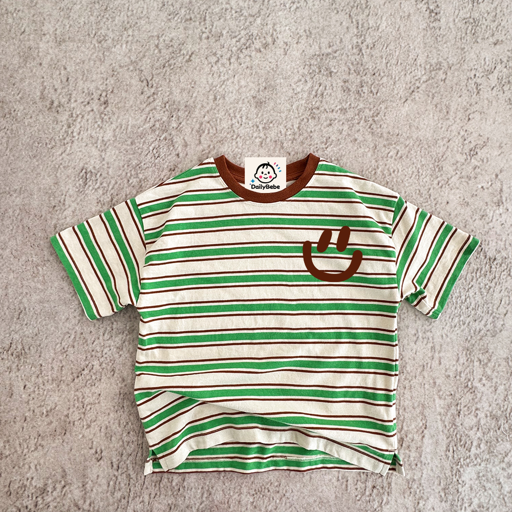 SMILEY Baby & Kids Print Stripe T-Shirt (6M-12Y)