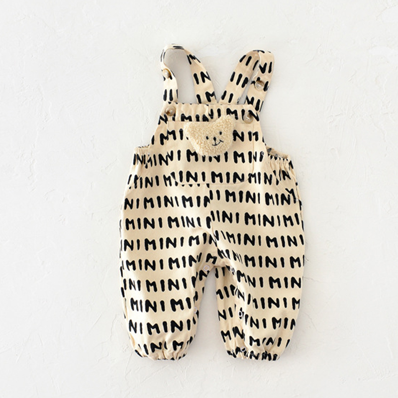Baby Bear Adjustable Striped Overalls