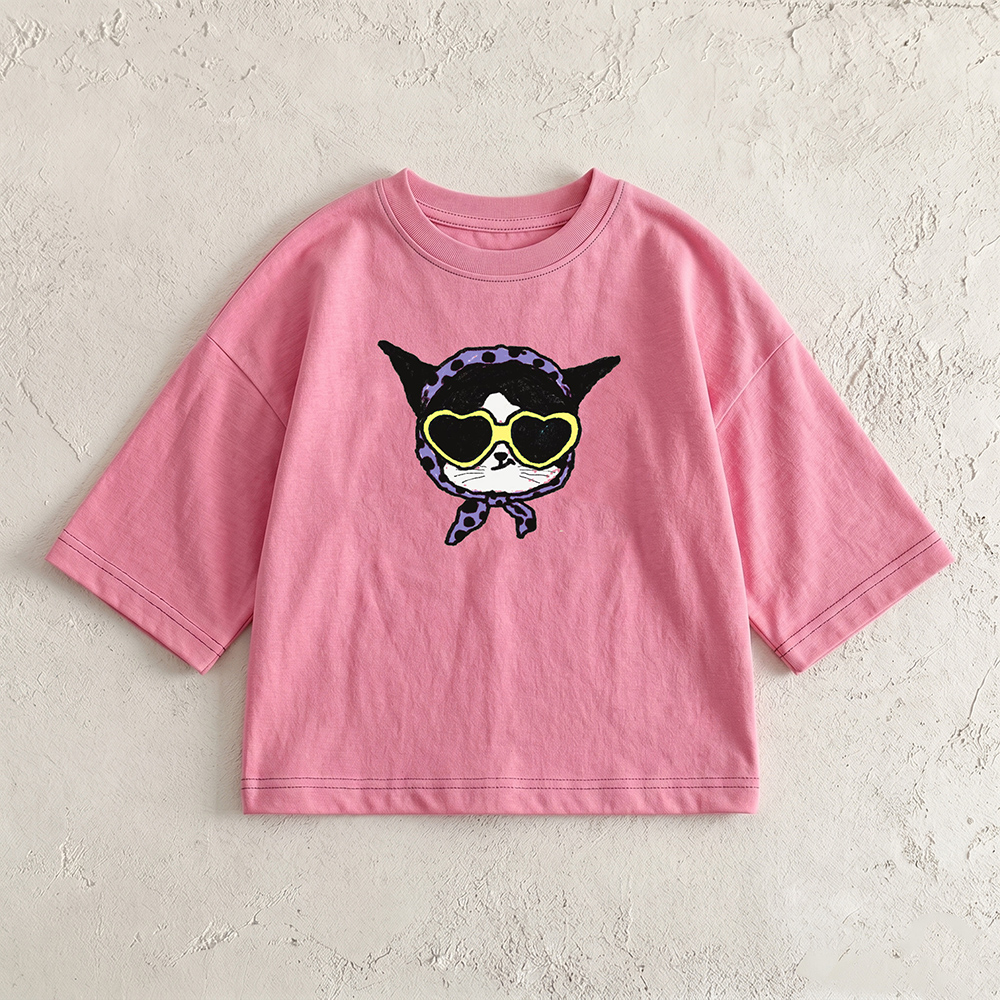 Baby & Kids Cat T-Shirt (6M-12Y)