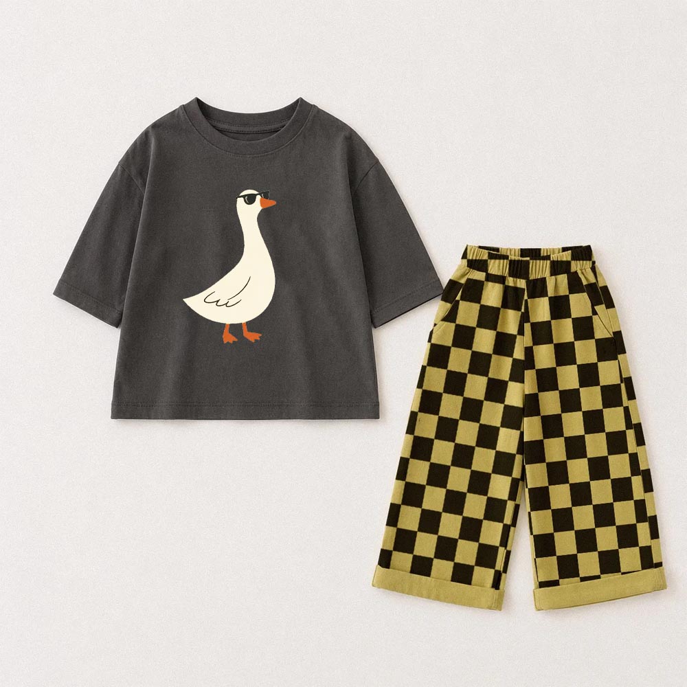Baby & Kids Sunglasses Goose Checkerboard 2 Piece Set