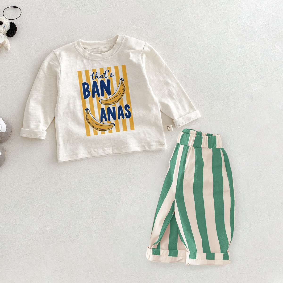 THAT'S BANANAS Baby Toddler Stripe 2-Piece Set