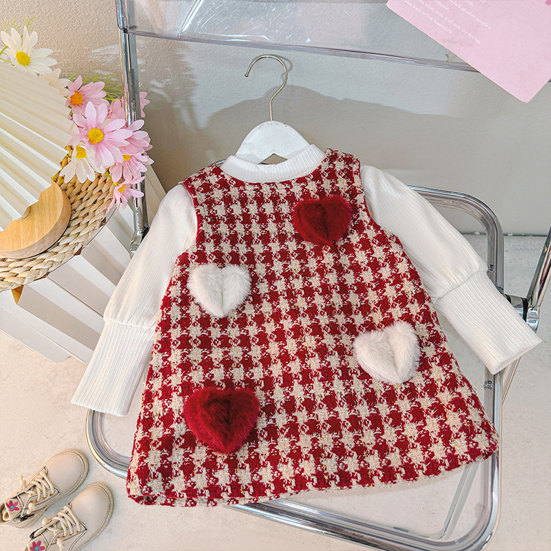 Baby Flying Sleeve Bow Mesh Dress