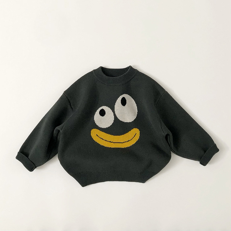 Toddler Emoticon Pullover Sweater