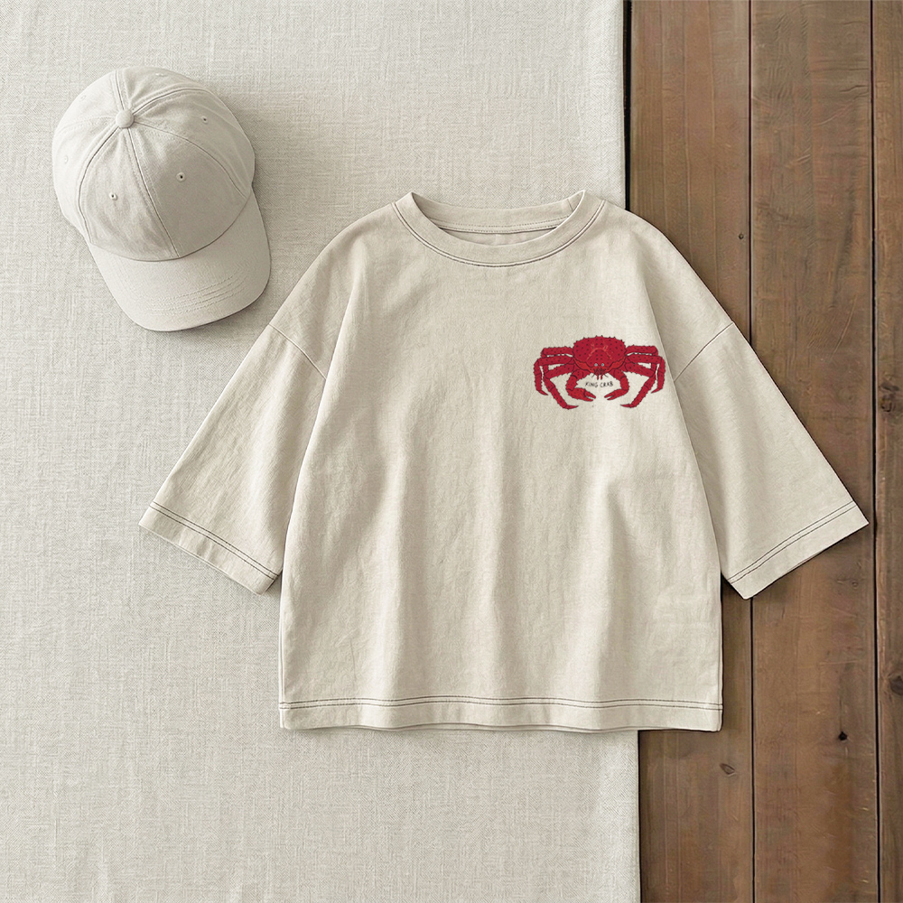 Baby & Kids Crustacean Print Front & Back T-Shirt (6M-12Y)