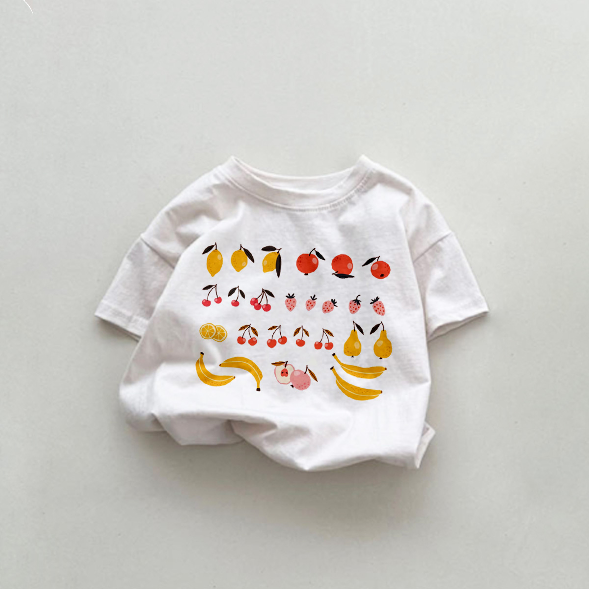 Baby Toddler Fruit White T-Shirt