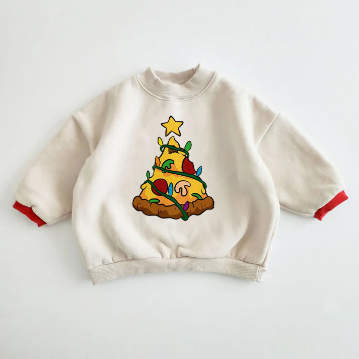 Baby Toddler Pizza Christmas Sweatshirt