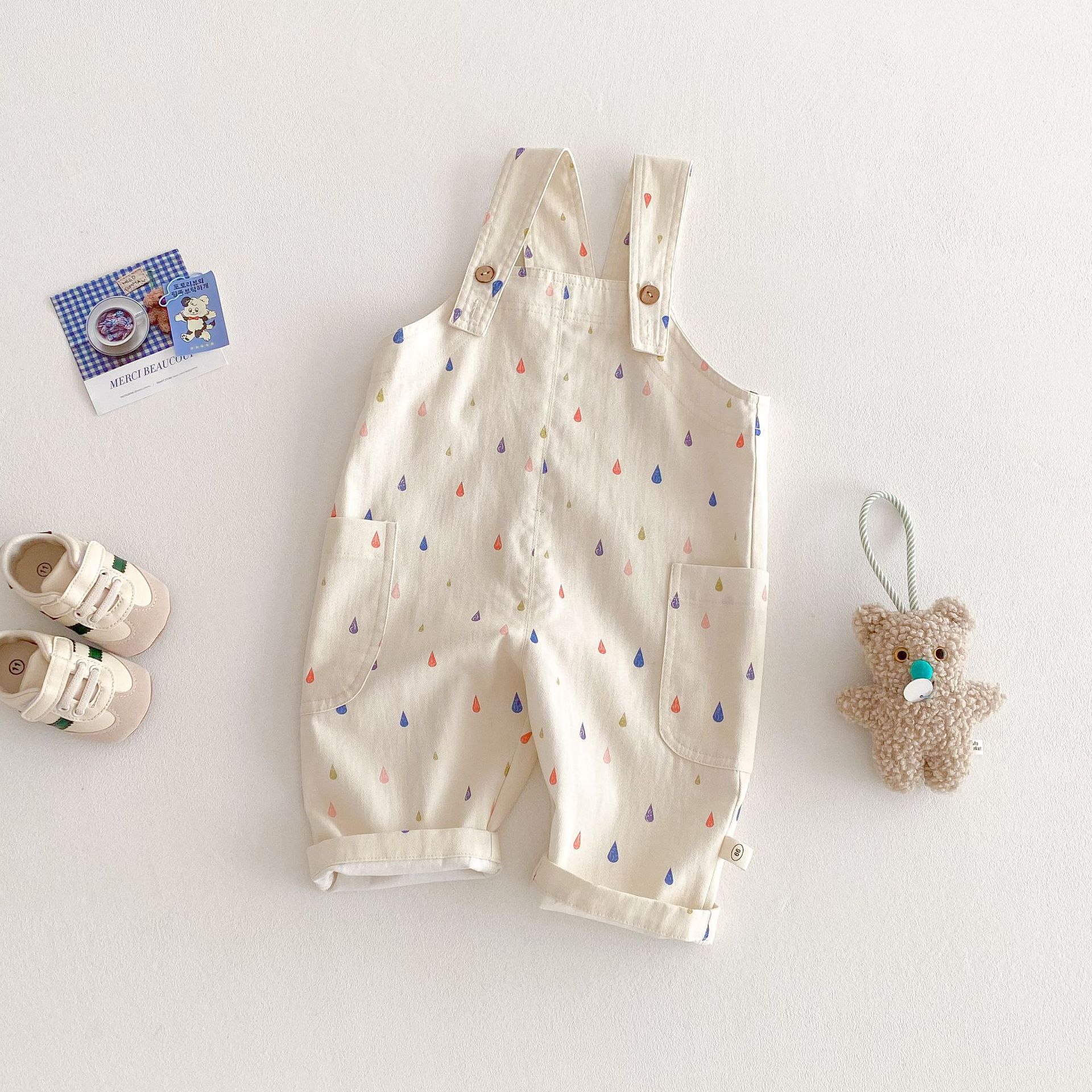 Baby Polka Dot Stripes Overalls