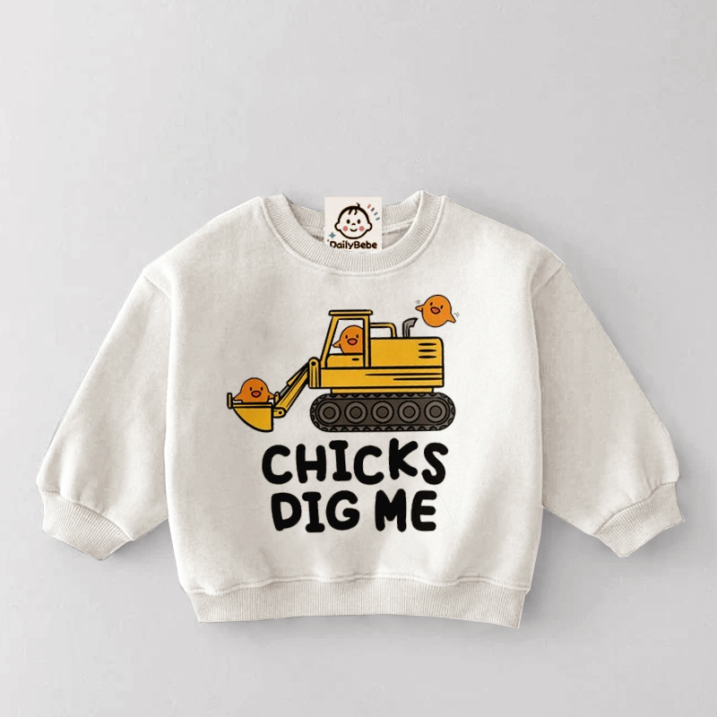 CHICKS DIG ME Baby & Kids Duck Sweatshirt