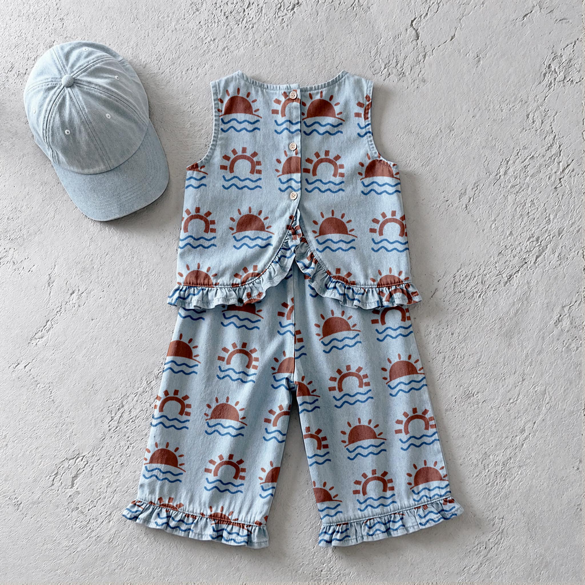 Baby & Kids Sun Denim 2 Piece Set