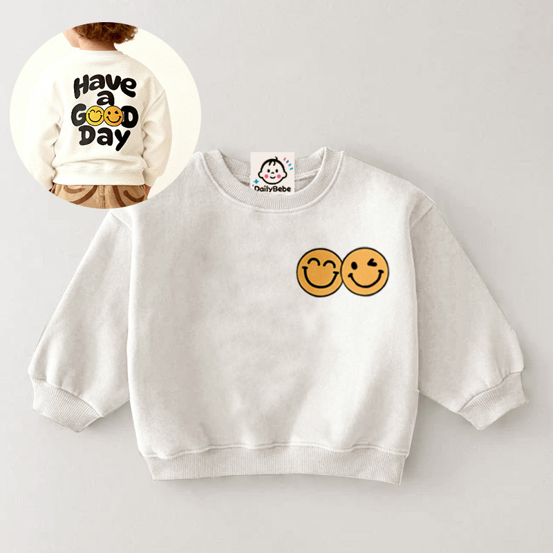 HAVE A GOOD DAY Baby & Kids White Sweatshirt
