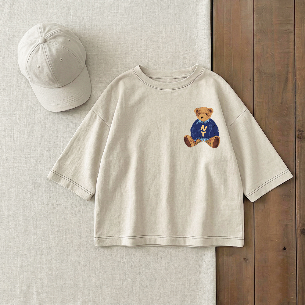 NY Baby & Kids Bear Print T-Shirt (6M-12Y)