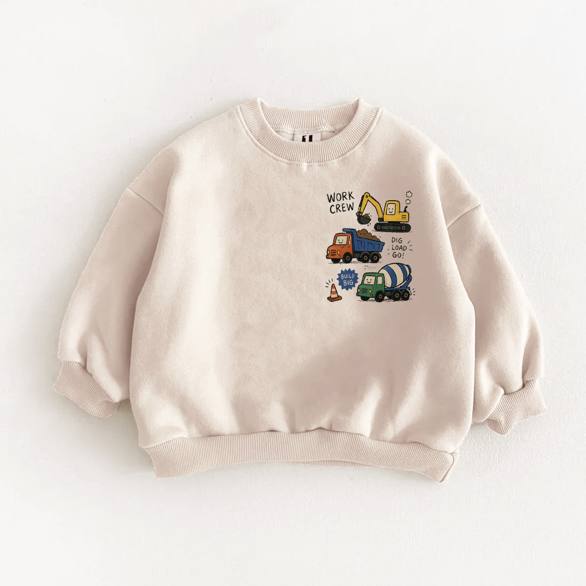 Baby & Kids Construction Vehicle Sweatshirt