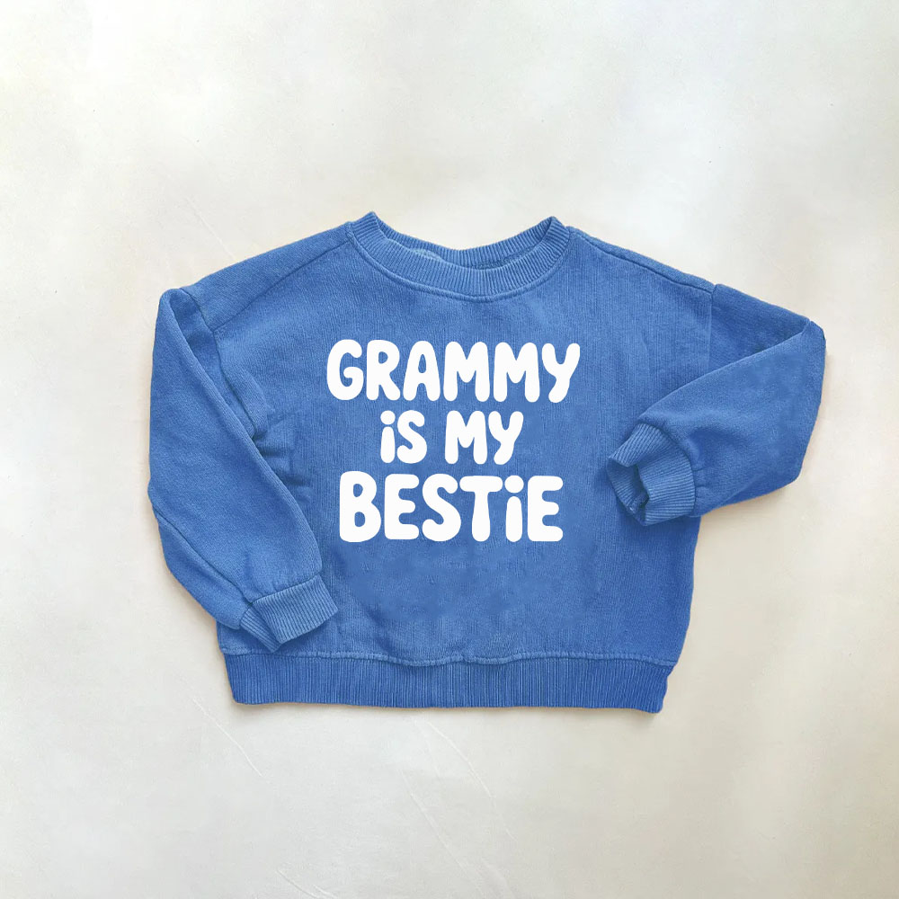 GRAMMY IS MY BESTIE Baby & Kids Sweatshirt
