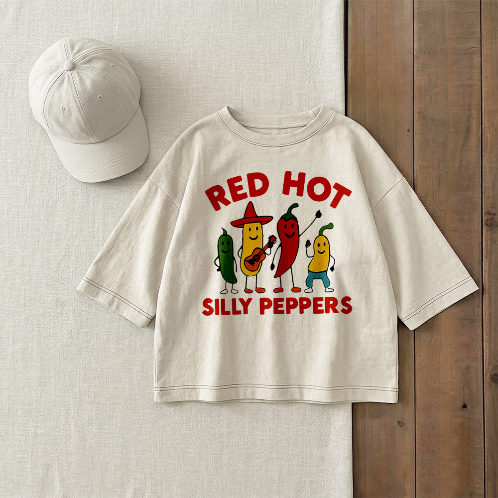 RED HOT TO SILLY PEPPERS Baby & Kids Print T-Shirt (6M-12Y)