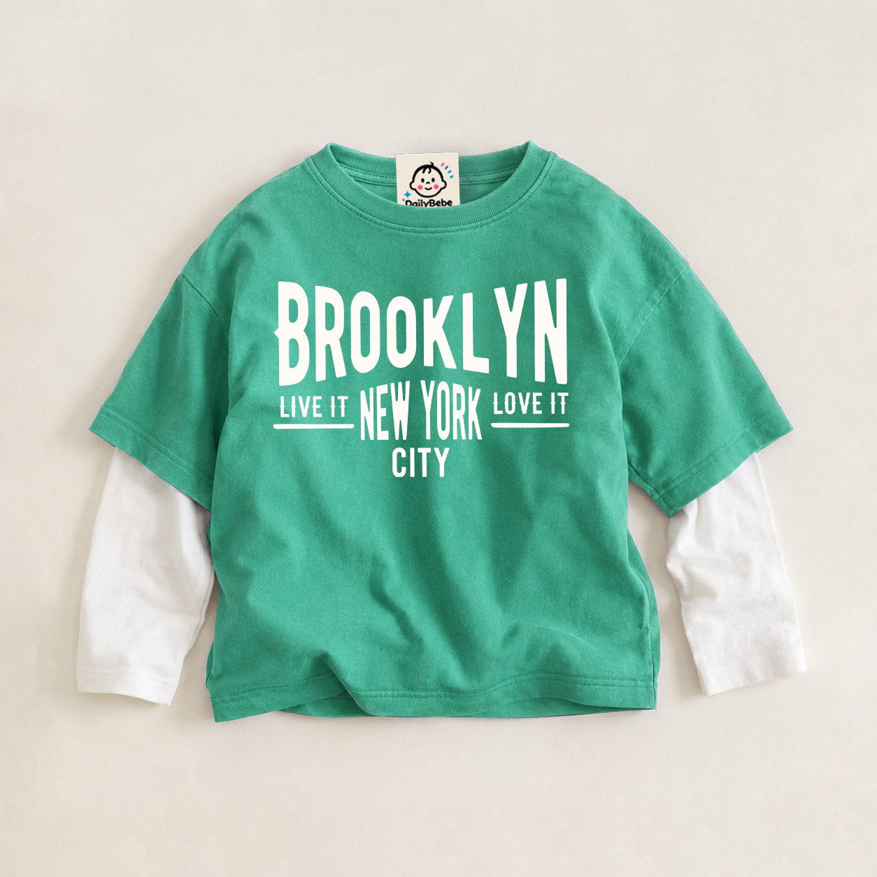 BROOKLYN Baby & Kids Faux Two-Piece Tee (6M-12Y)
