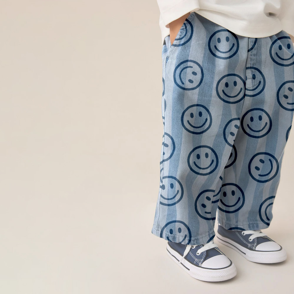 Baby & Kids Smiley Stripe Jeans