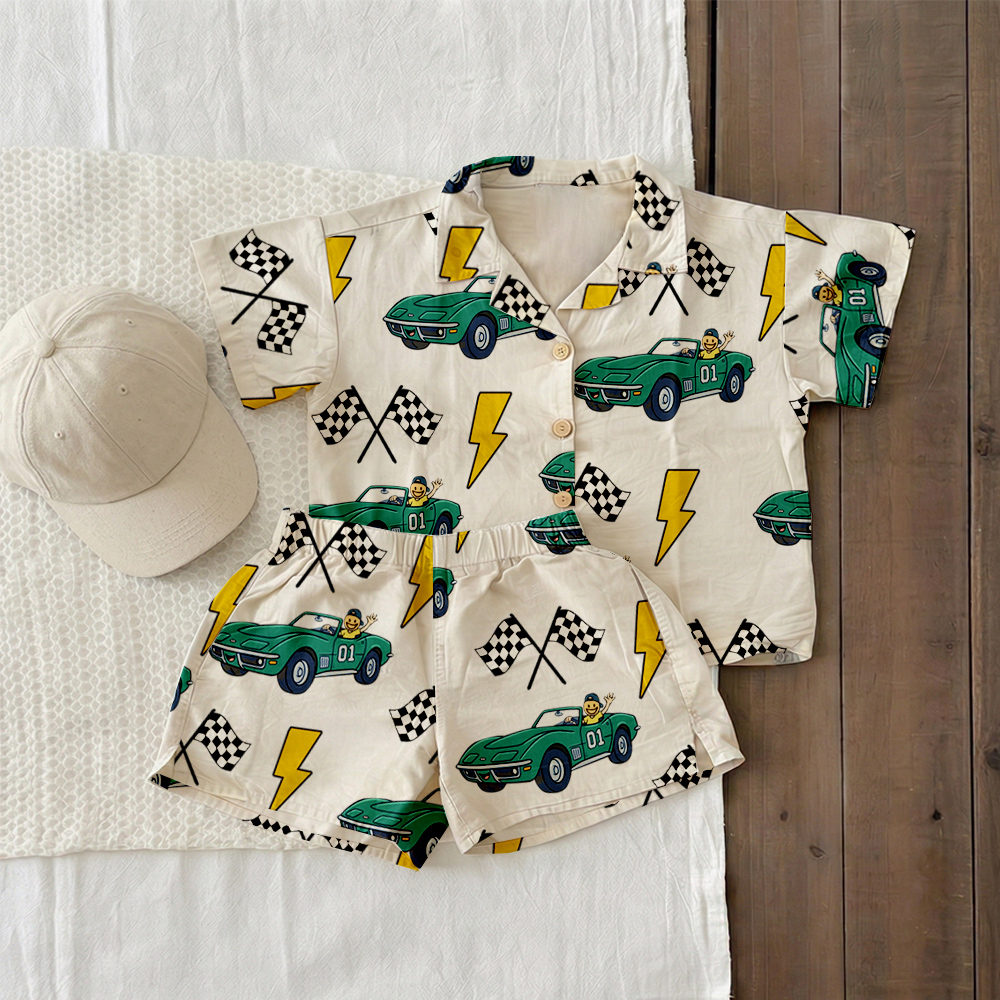 Baby & Kids Car Racing Lapel Beach Sets