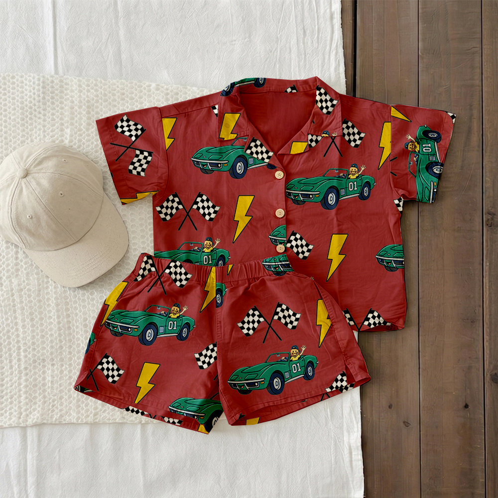 Baby & Kids Car Racing Lapel Beach Sets