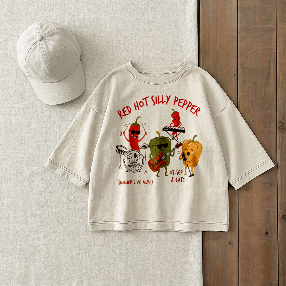 RED HOT SILLY PEPPER Baby & Kids Print T-Shirt (6M-12Y)