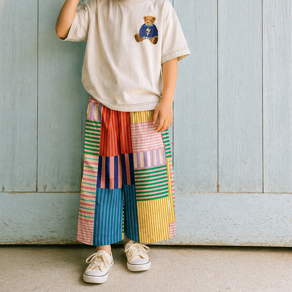 Baby & Kids Colorful Stripe Plaid Pants