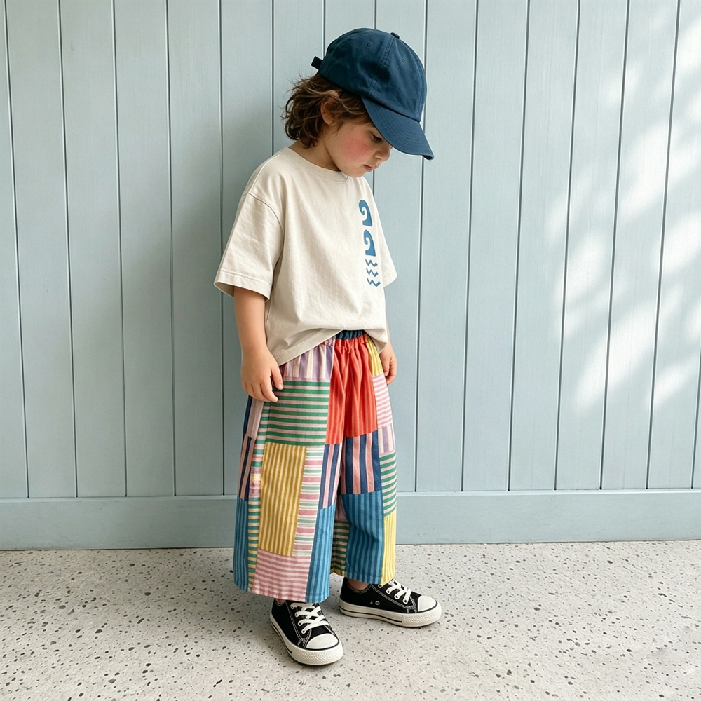 Baby & Kids Colorful Stripe Plaid Pants
