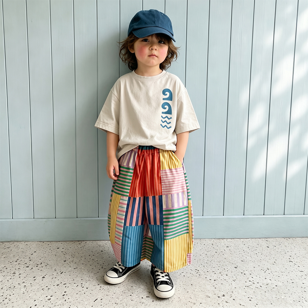 Baby & Kids Colorful Stripe Plaid Pants