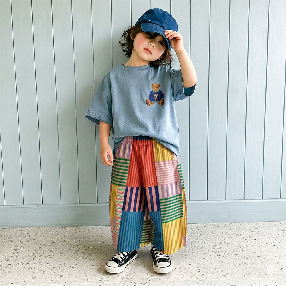 Baby & Kids Colorful Stripe Plaid Pants