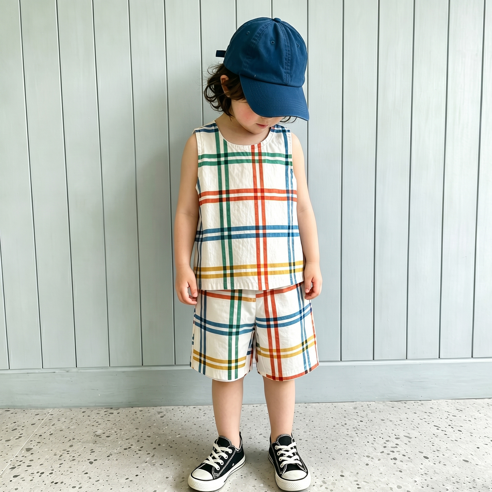 Baby & Kids Colorful Plaid Tank and Shorts Set