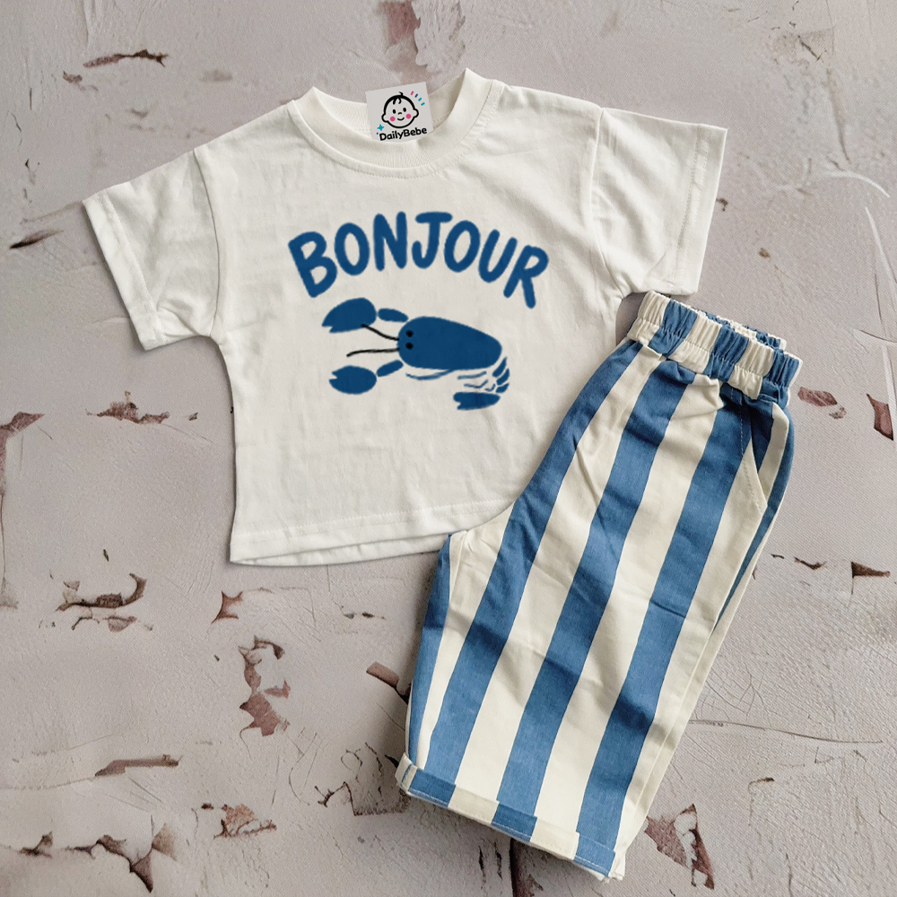 BOUNJOUR Baby Toddler Lobster 2-Piece Set