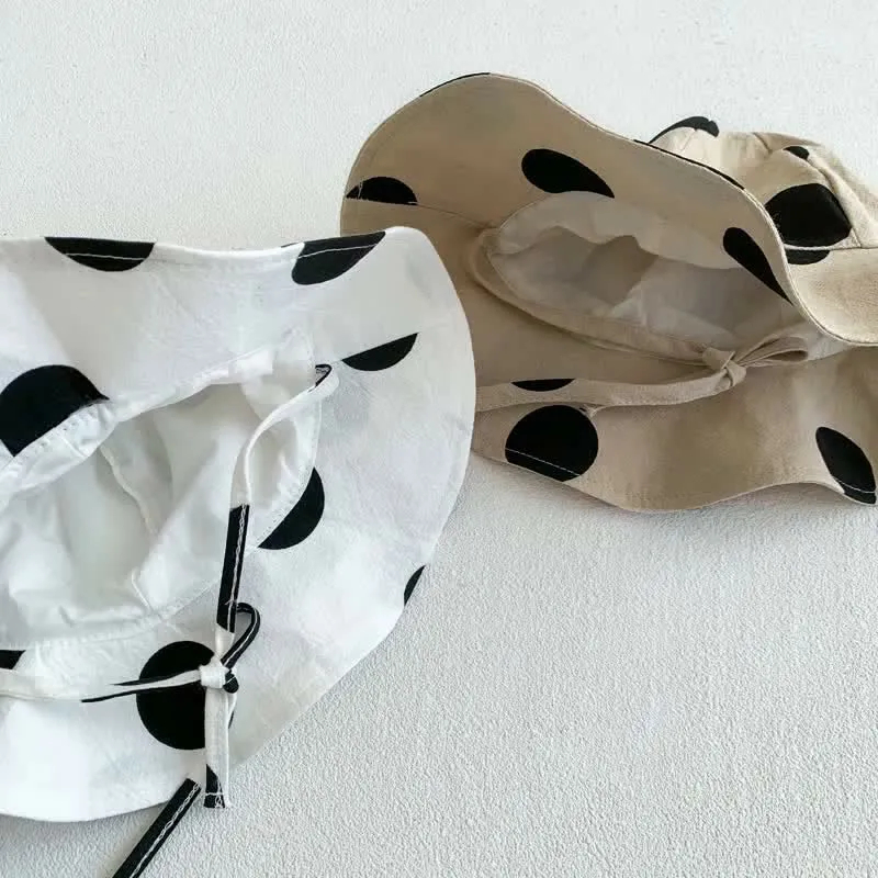 Baby Vintage Polka Dot Overall and Hat Set