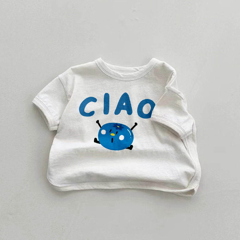 CIAO Baby Toddler Blueberry White T-Shirt