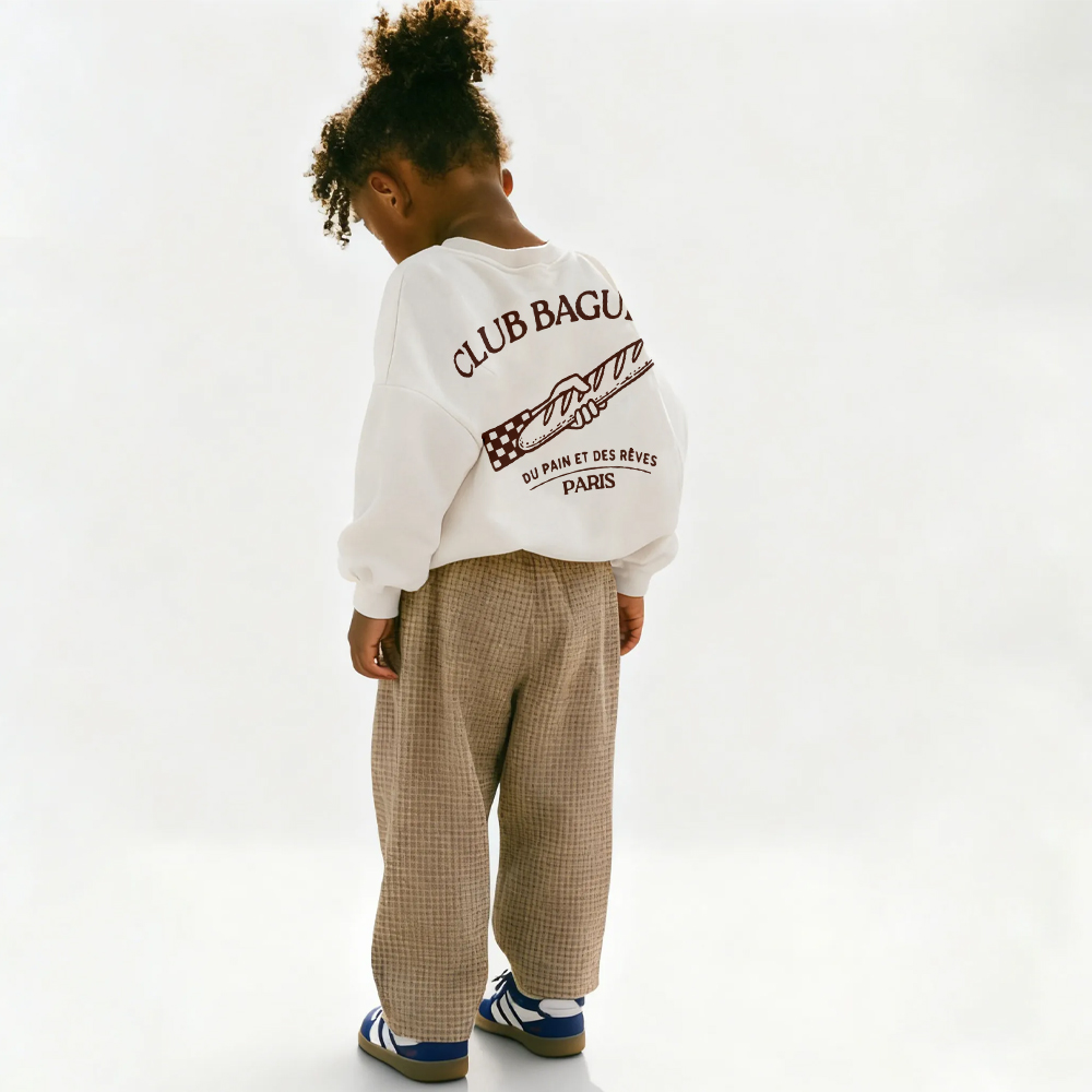 CLUB BAGUETTE Baby & Kids Pattern Sweatshirt