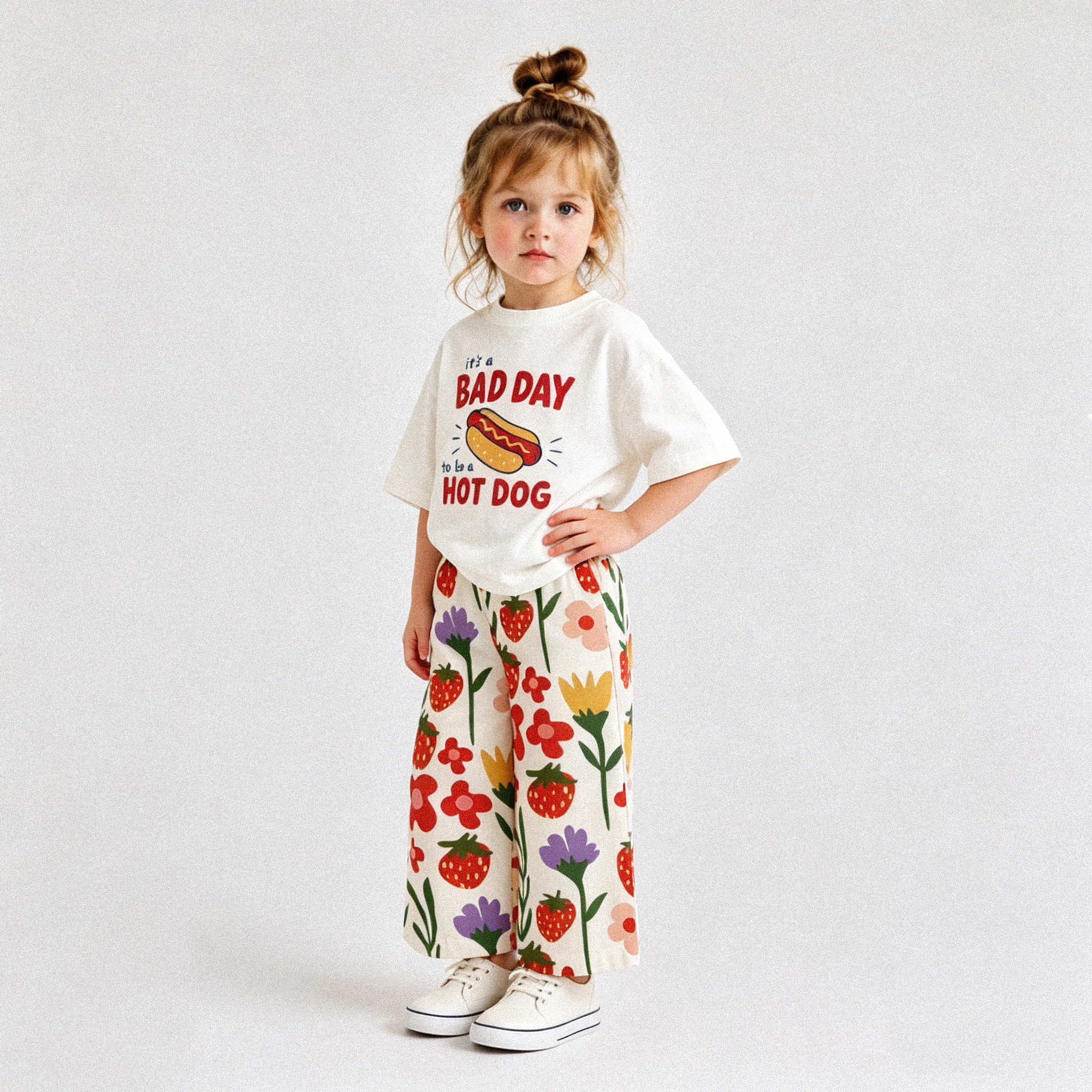 IT'S A BAD DAY TO BE A HOT DOG Baby & Kids Pants Set