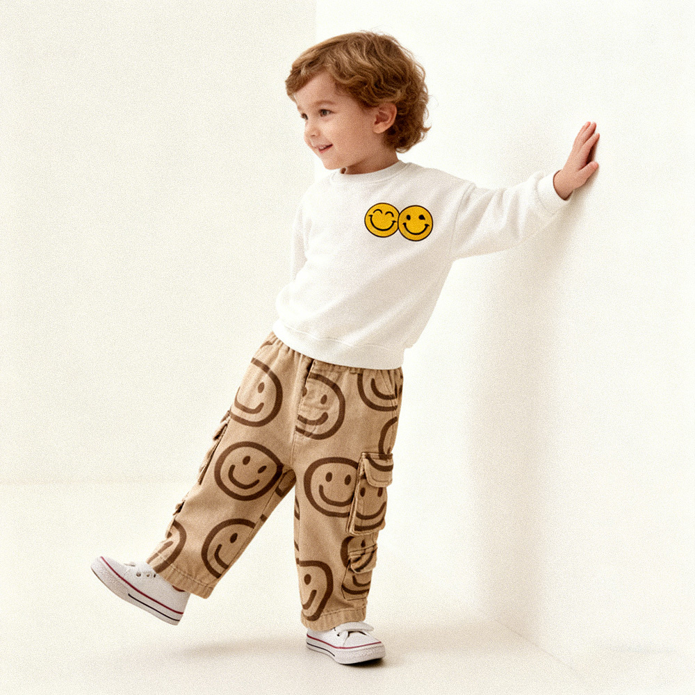 HAVE A GOOD DAY Baby & Kids White Sweatshirt