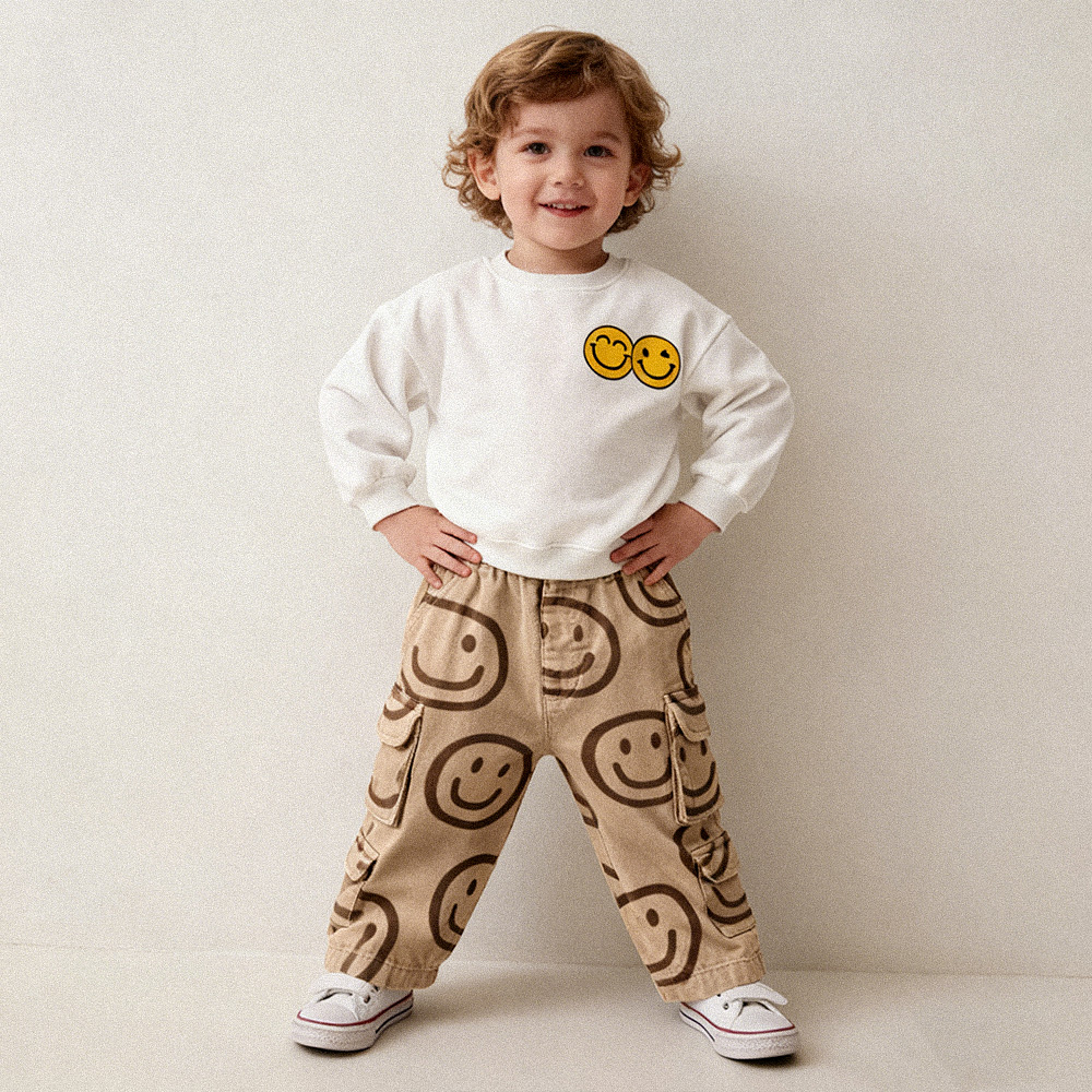 HAVE A GOOD DAY Baby & Kids White Sweatshirt