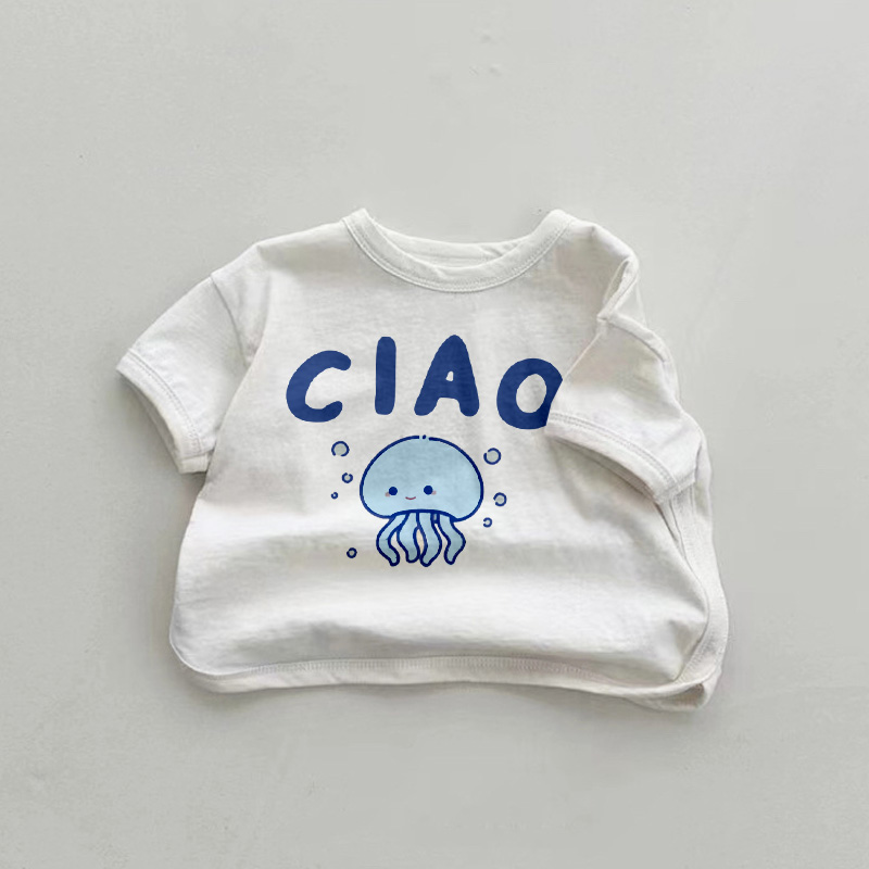 CIAO Baby Toddler Octopus White T-Shirt