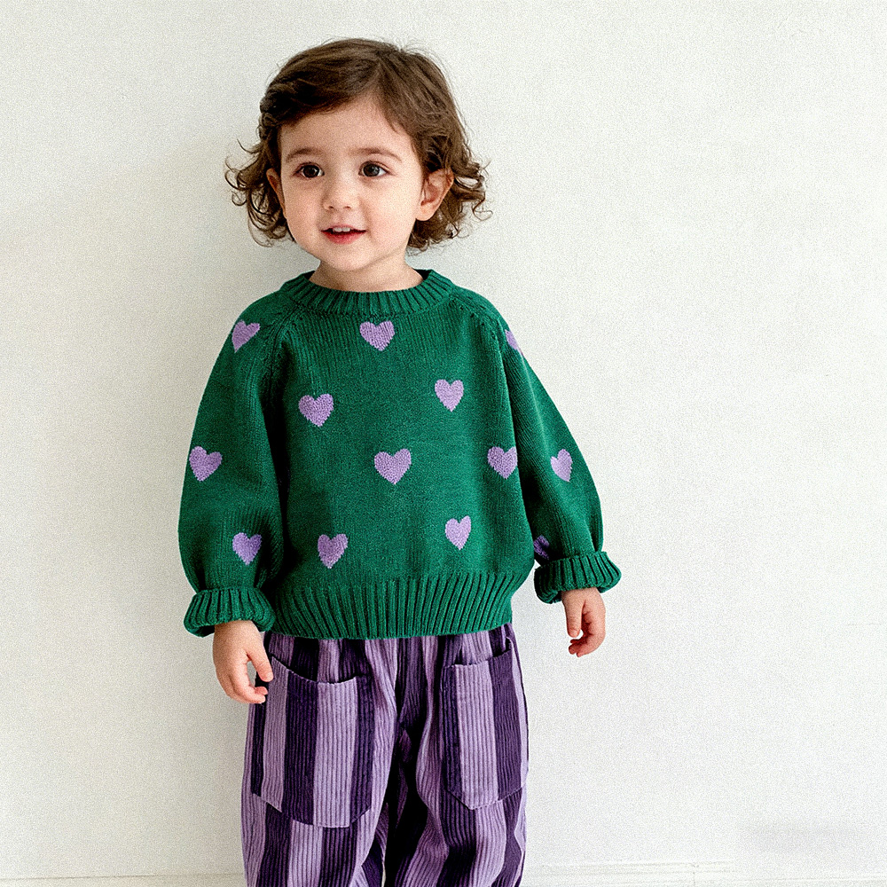 baby & Kids Heart Knitted Sweater
