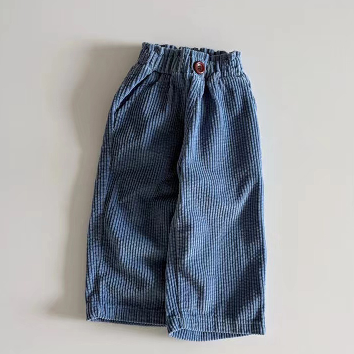 Kid Baby Solid Color Corduroy Casual Pants