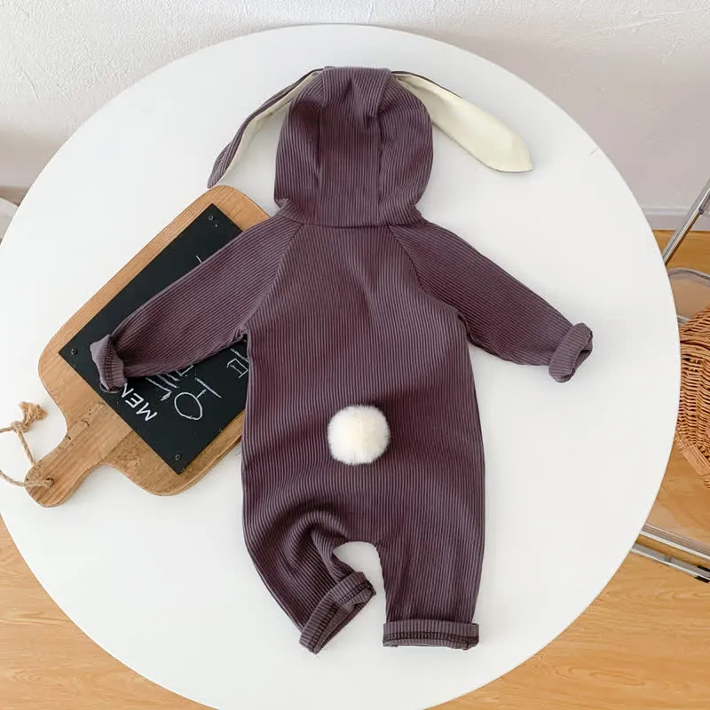 Baby Rabbit Ear Hooded Romper