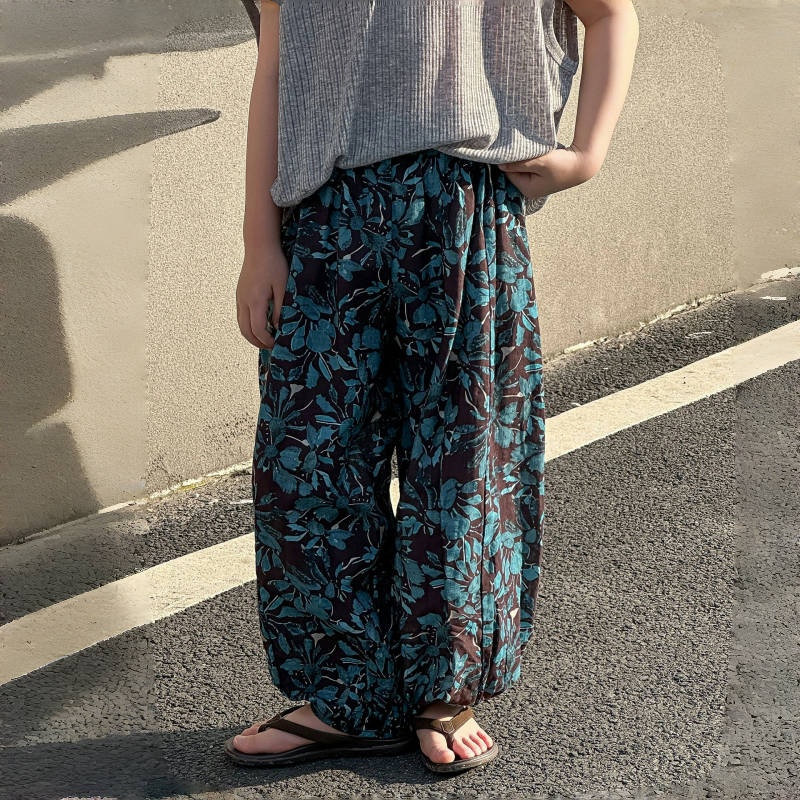 Toddler Boys Printed Cuffed Pants