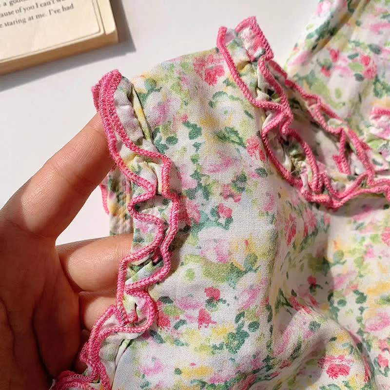 Toddler 2-Piece Loose Flower Sleeveless Set