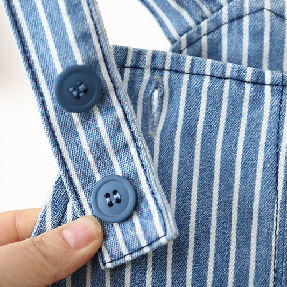 Baby Stripe Denim Overalls